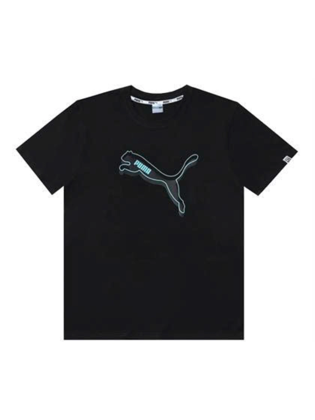 Áo Thun Puma Logo Xanh Neon